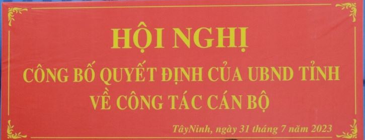 TRAO QUYẾT ĐỊNH TRƯỞNG BAN